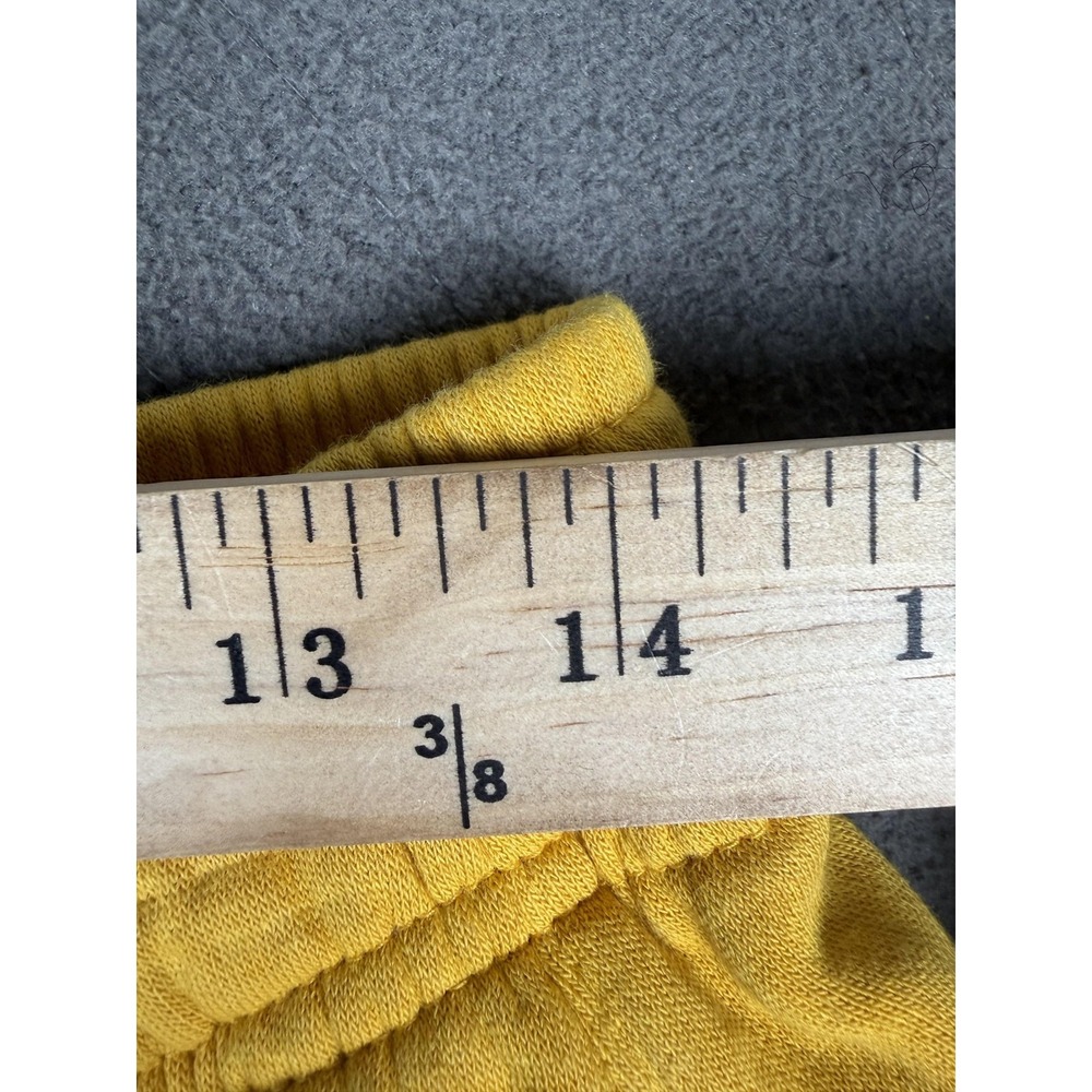 Nike Shorts Mens Medium Yellow Therma-FIT Yoga Fleece Sweat Pockets Training - Picture 3 of 6